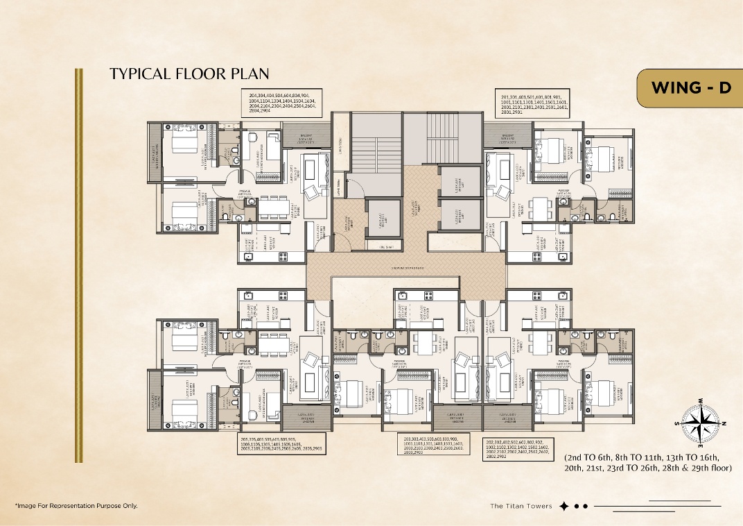 Wing D Smart 3 BHK floor plan